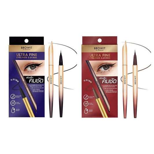 Browit Ultra Fine Eyeliner by Nongchat 0.01 mm Black Brown Waterproof Long Last