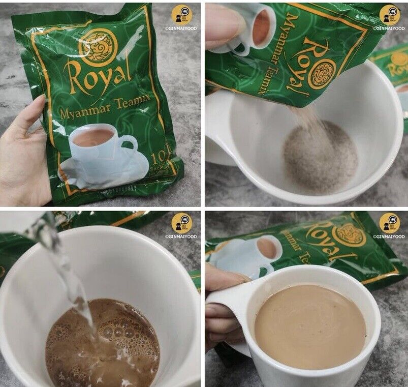 Burmese Teamix Royal Myanmar Tea Milk 3 In 1 Halal Drink Beverage Hot Cool
