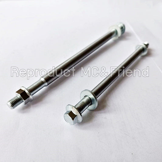Set 2 pcs: Suzuki A80 A100 F50 TS50 FR50 FR80 Front & Rear Wheel Axle Shaft New