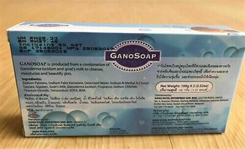 1 BOX GANO EXCEL SOAP ENRICH GANODERMA GOAT MILK ( 2 BARS PER BOX )