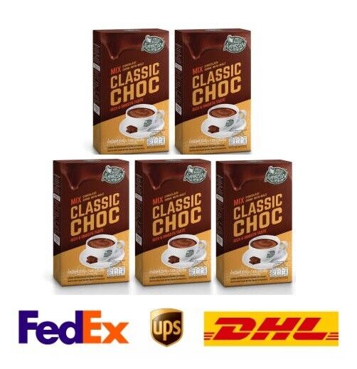 5x Caf? Amazon Classic Chocolate Instant Chocolate Malt Powder drink 14 Vitamins