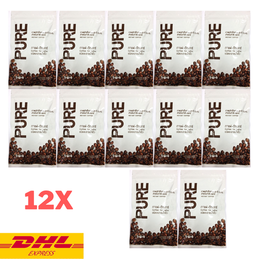 12x Pure Detox Coffee Instant Cleansing Healthy Flat Belly Fast Soluble 100 g