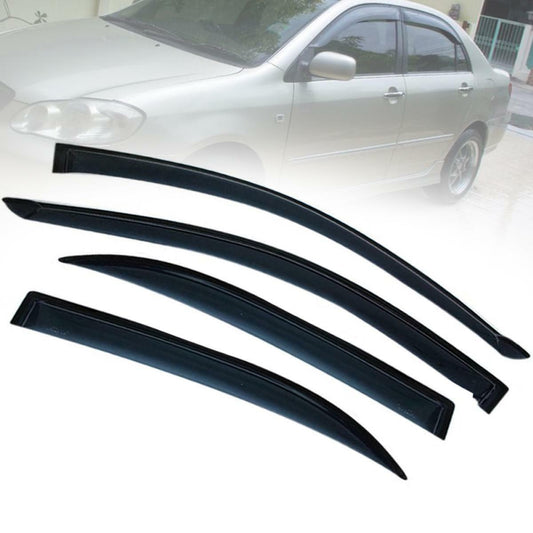 Rain Visor Weather Guard Shield Gloss Black Fit Toyota Corolla Altis 2001-2006