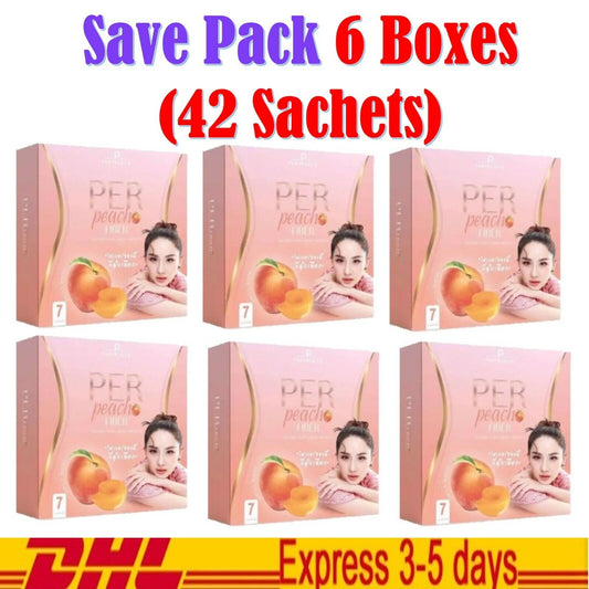 6 x Per Peach Detox Fiber Body Slim Weight Management Dietary Supplement Diet