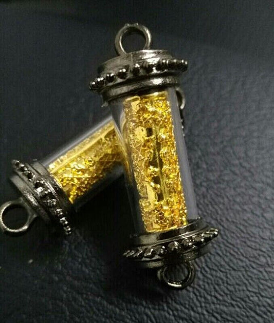 Takrut Yant Diamond Armor Talisman Takrud Pendant Power Luck Protect Thai Amulet