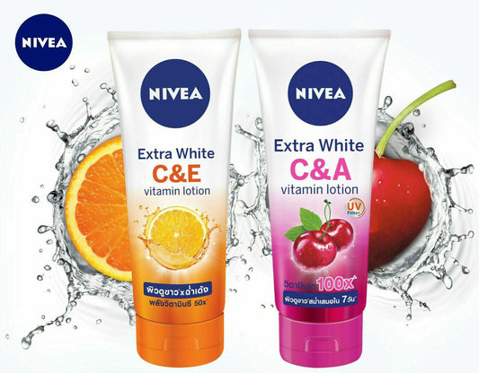 2X320ML NIVEA Lotion extra white CE + CA vitamin Body Care