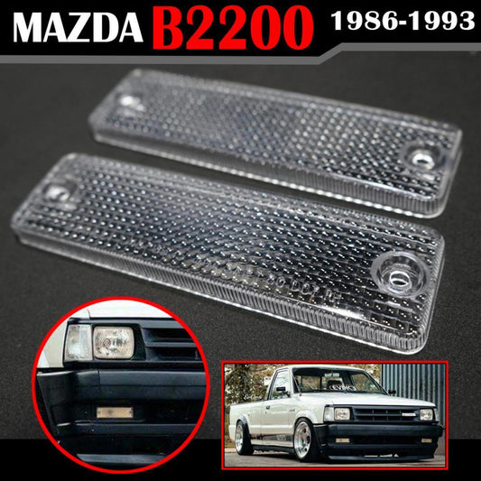 Bumper Lamp Indicator Light Clear White Lens LH RH Fit Mazda B2000 B2200 B2600