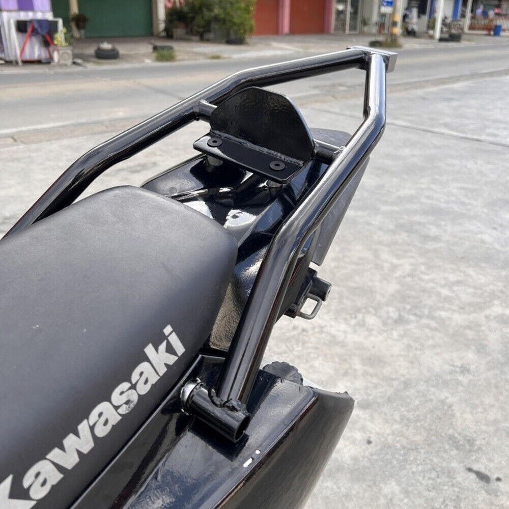 Kawasaki KLX250 - DTX250 Tail bar Rear Black Motorcycle with Titanium at end bar