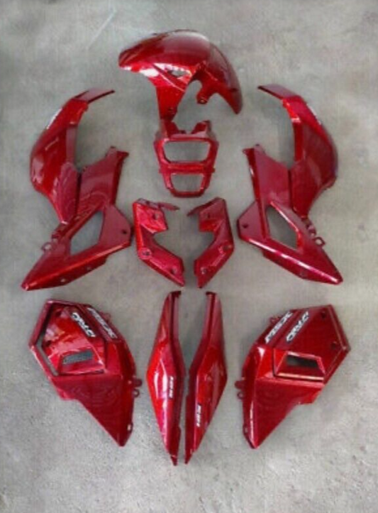 CANDY RED FULL PLASTIC PANEL FAIRING BELLY PAN FIT HONDA 2016-20 GROM MSX SF 125