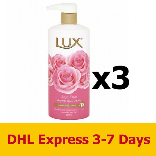 3x500ml LUX Soft Touch Body Bath Washes Fragrances Shower Cream Gels Beauty