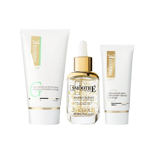 Smooth E 24k Gold Set Vitamins Anti- Aging Advanced Skin Recovery clear youthful