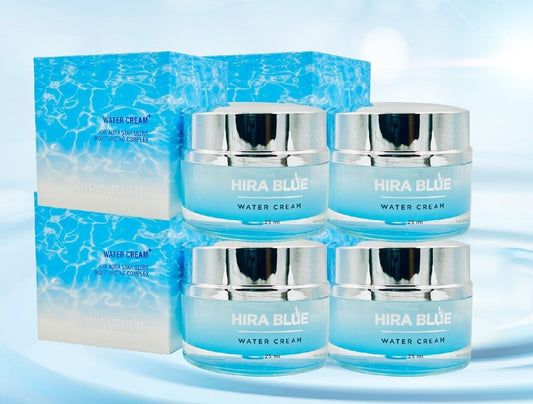 4X Hira Blue Water Cream Skin Smooth Concise Anti Wrinkles look younger Radiant