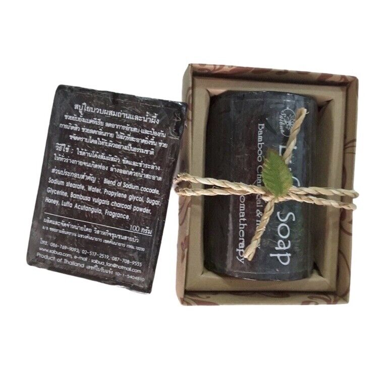 4x LUFFA SOAP Bar Charcoal Honey Herbal Natural Skin Whitening Face & Body