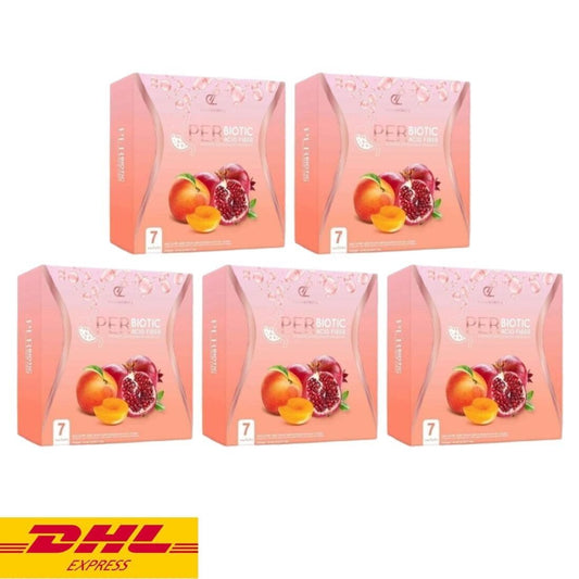 5x Per Biotic Acid Fiber Peach Pomegranate Pananchita Supplement Help Excretion