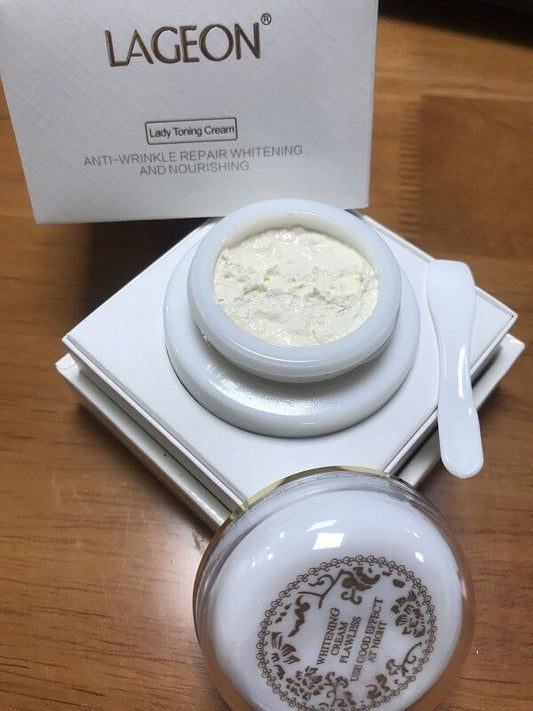 Singapore Lageon Lady Cream Toning Cream Anti-Wrinkle Repair Whitening 38g #ibea
