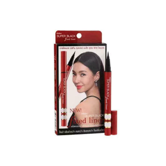 Mistine Super Black Fixed Liner Black 1 g Granular Black Carbon