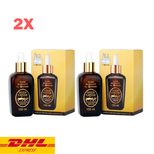 2x Amado Gold Serum Concentrate Made in Beauty Reduce Wrinkles Bright Skin 100ml