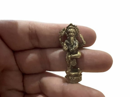 Triumph Statue Brass Lord Ganesha Buddha Elephant Hindu God Sculp Stand Victory