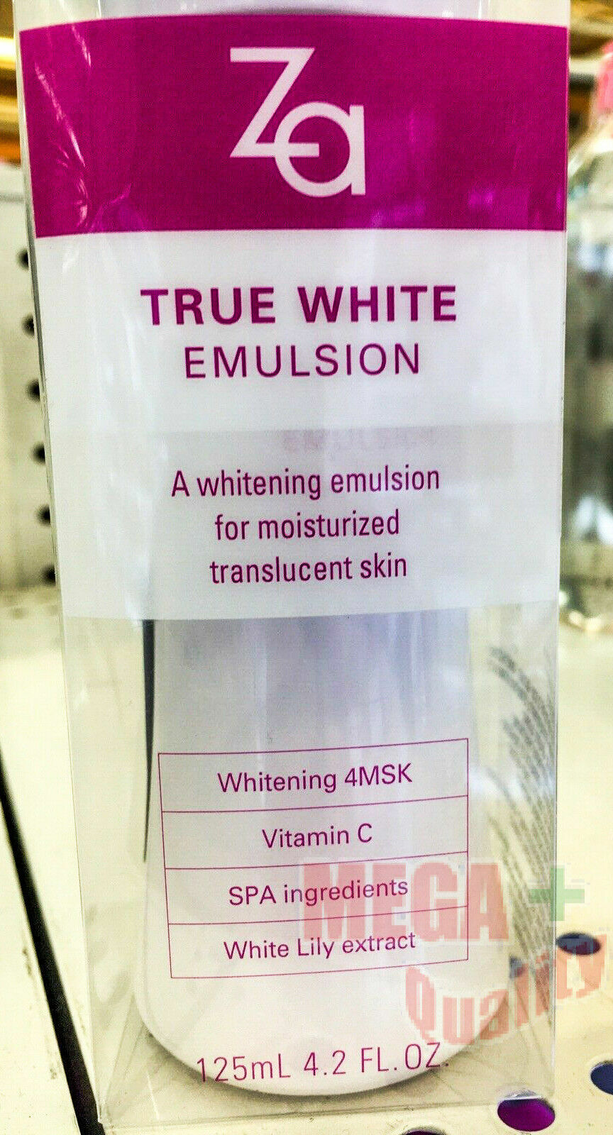 Za True White Emulsion Whitening Moisturized Translucent Skin 4MSK 125mL