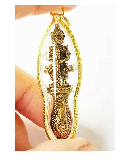 Thai Magic Amulet Thao Wessuwan Giant God Protection Rich Business Luck Money