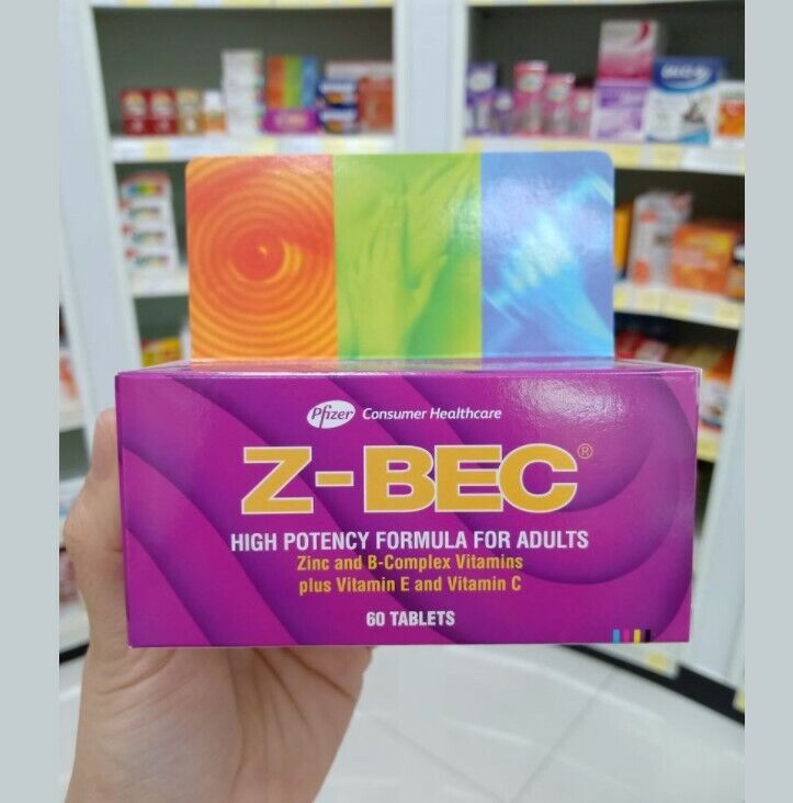 Z-BEC Multivitamins High Potency Formula For Adults Health Sleep Aid 60 Tablets