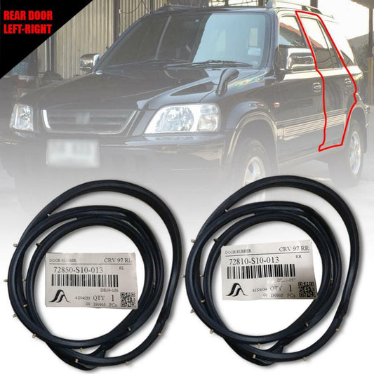 Door Rubber Seal Weatherstrip Rear RH LH For Honda CRV CR-V RD1 RD2 LX 1996-2001