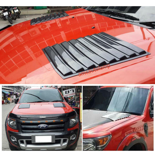 BLACK BONNET SIDE VENT COVER TRIM FORD RANGER T6 PX XLT XLS UTE WILDTRAK 12 13 1