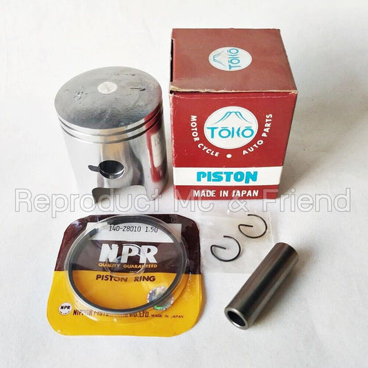 Suzuki TS125 TC125 RV125 DS125 Piston + Ring + Pin OS 1.50 (Dia : 57.50mm) Japan