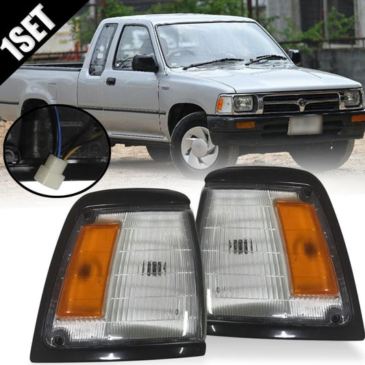 89 90 91 92 93 Toyota Hilux Mk3 Ln Rn Yn 2WD Corner Side Light Lamp Black L+R