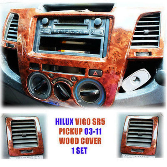 03 - 11 TOYOTA Hilux SR5 Wood Grain Dash Board Console 2 Doors Vigo KUN Mk6 1SET