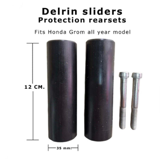 Delrin slider set for Honda Grom all year model Protection rearsets Stunt Parts