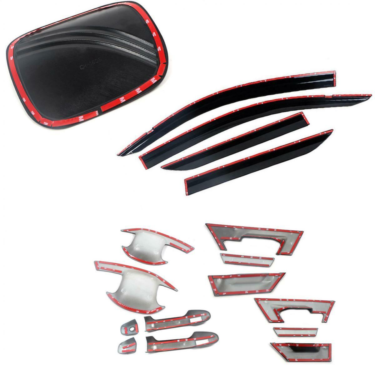 Rain Sun Visor Door Handle Bowl Oil Cap Cover Trim Set Fit Toyota C-HR CHR 2017+