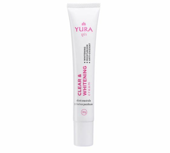 YURA Clear & Whitening Cream Facial Skincare Moisturizer Anti-oxidant Smooth 30g