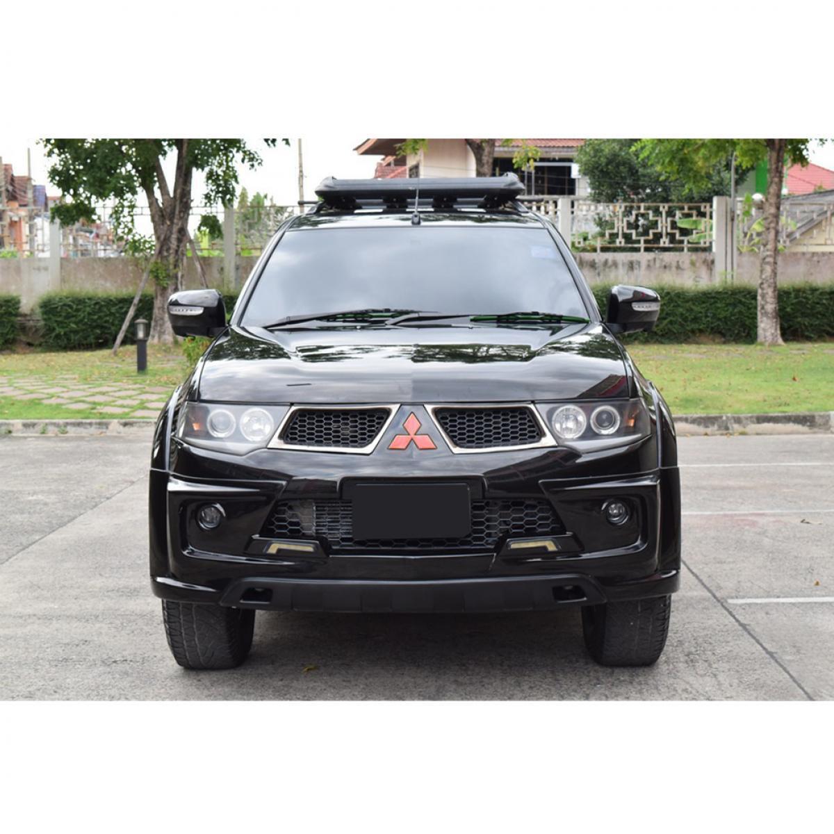 For Mitsubishi Pajero Sport 09-14 Side Door Mirror Black LR Set 7 Electric Wires