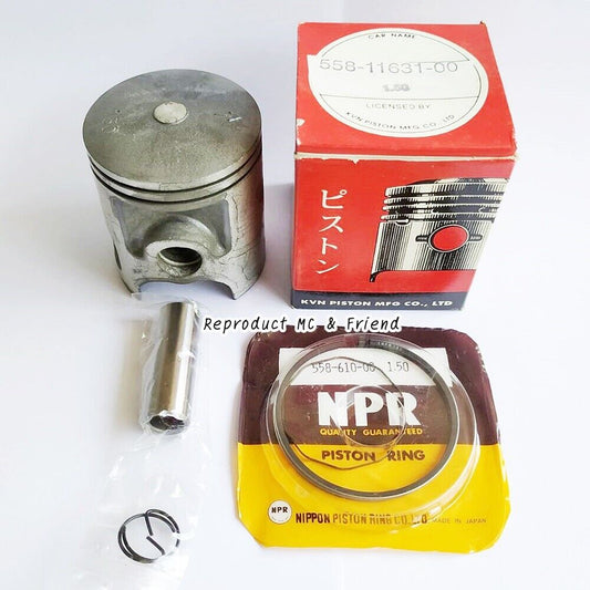 Yamaha DT100 ('76-'80) MX100 ('79-'83) Piston + Ring + Pin OS 1.50 (Dia=53.50mm)