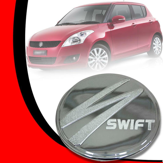 Cover Fuel Oil Tank Cap Chrome Trim For Suzuki Swift Hatchback 2012-2017