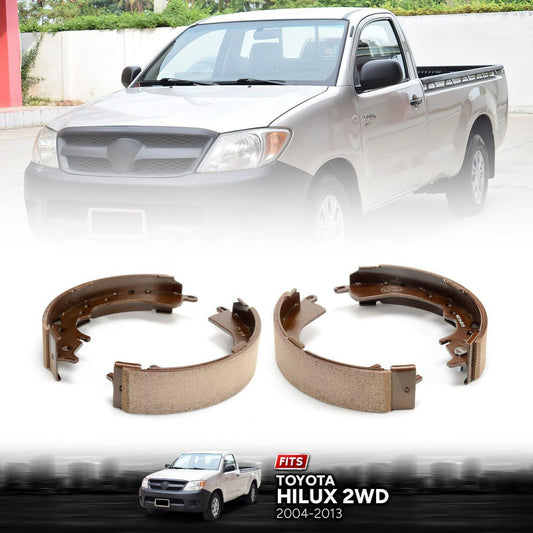 Rear Brake Shoes For Toyota Hilux Vigo 2WD Sr5 Mk6 2.5 3.0 2005-2014 Pickup