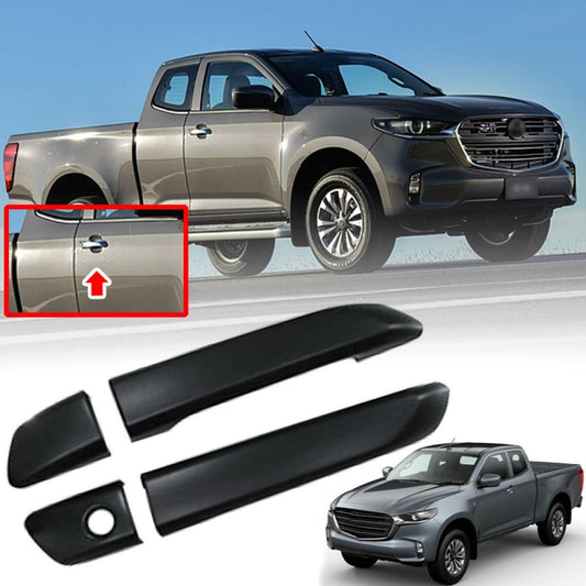 2 Doors Handle Cover Matt Black For Mazda BT50 BT-50 Pickup Ute 2020-2021