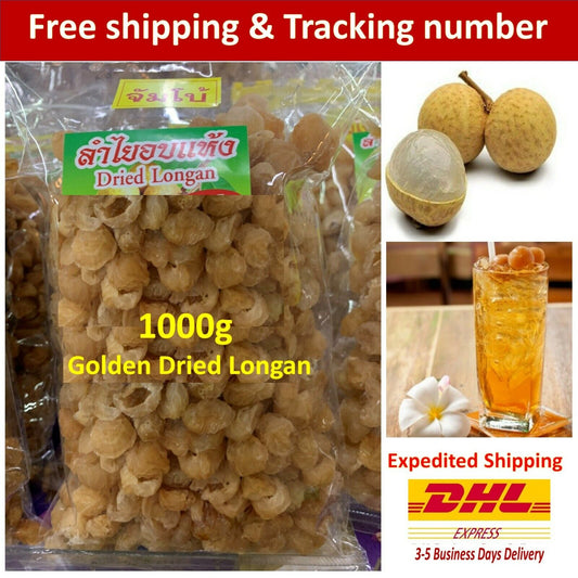 Thai Golden Dried Longan Healty Great snack Natural Sweet Smooth Mellow