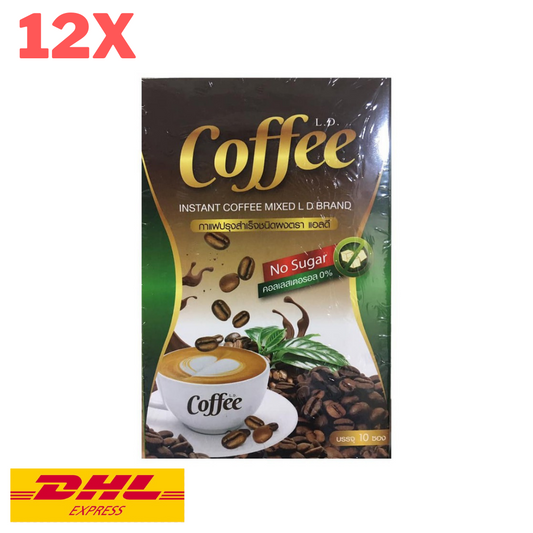 12x LD Coffee Instant Diet Weight Control Excretory System No Sugar Cholesterol