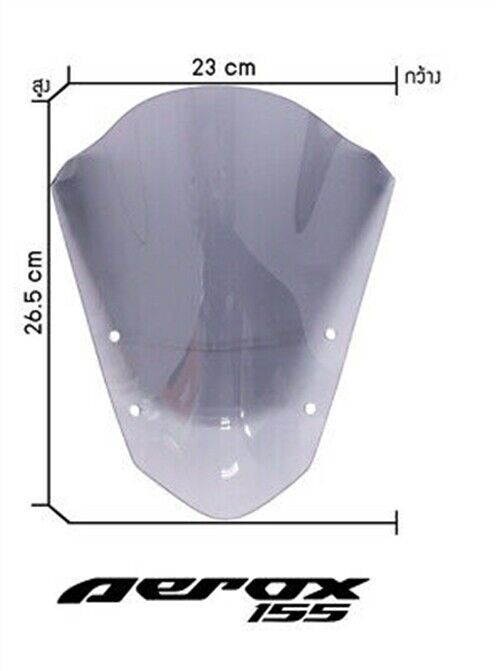 For Yamaha Aerox 155 Motorcycle Windshield Windscreen Air Deflector BLUE Color