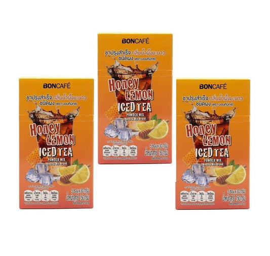 3x Boncafe Bontea Honey Lemon Tea Mix Iced Tea fruit tea Instant Drink Halal