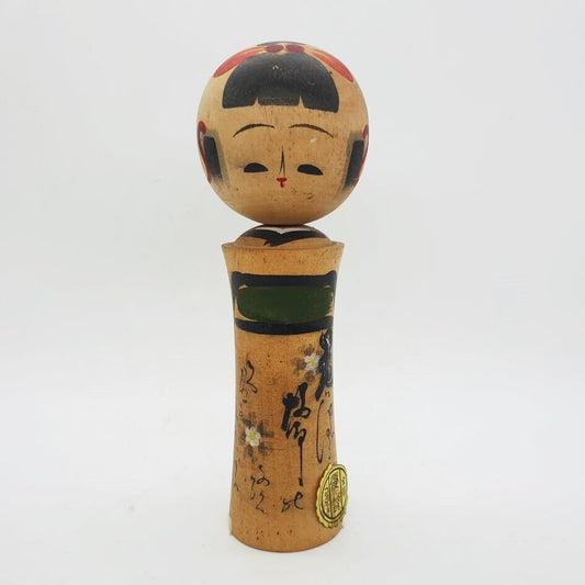 Vintage Japanese Traditional Togatta Kokeshi Doll Japan Tall 5.75"