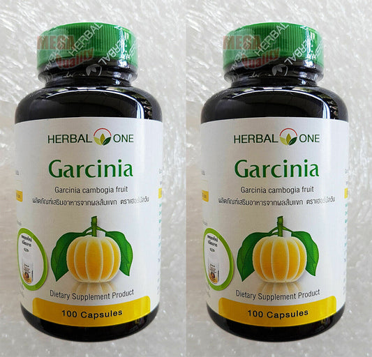 2 x Garcinia Herbal Dietary Supplement For Fat Burning Slimming 100 Capsules