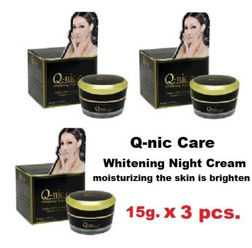 3x Q-nic Care Night Cream moisturizing skin brighten smooth pores