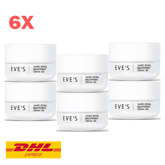 6x EVE'S White Reveal Brightening Cream Gel Moisturizing Hydrating Skin Care 20g