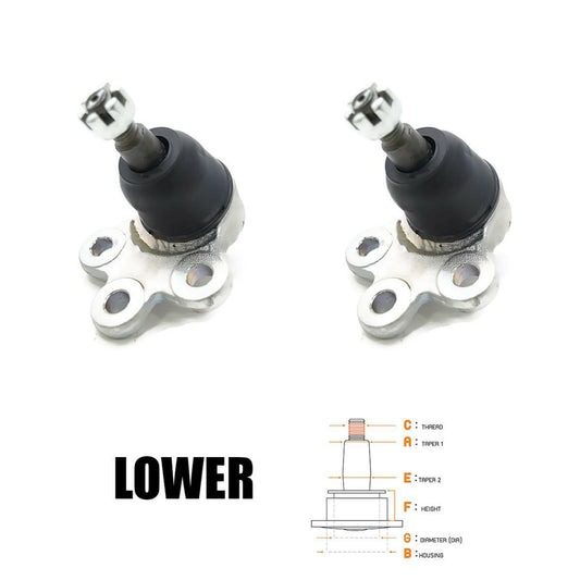 2 PCs Lower Ball Joint For Chevrolet CAPTIVA 2007 2009 2011 2012-2016