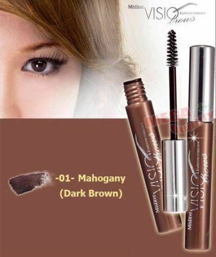 Mistine VISIO Brows Eyebrow Mascara Shaped Stylish -01- Mahogany Dark Brown 2g