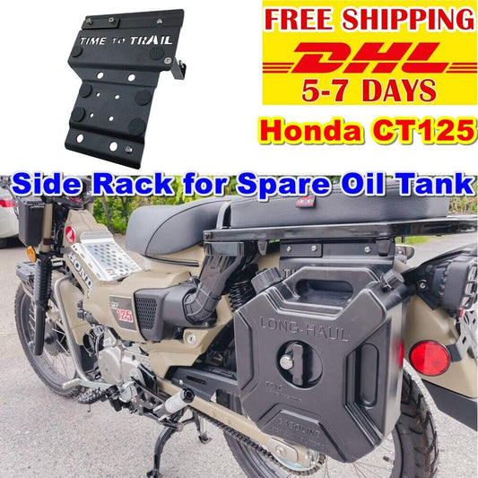 SS02 Side Rack for Spare Oil Tank Fuel For Honda Ct125 Motorcycle Can Petrol Gas