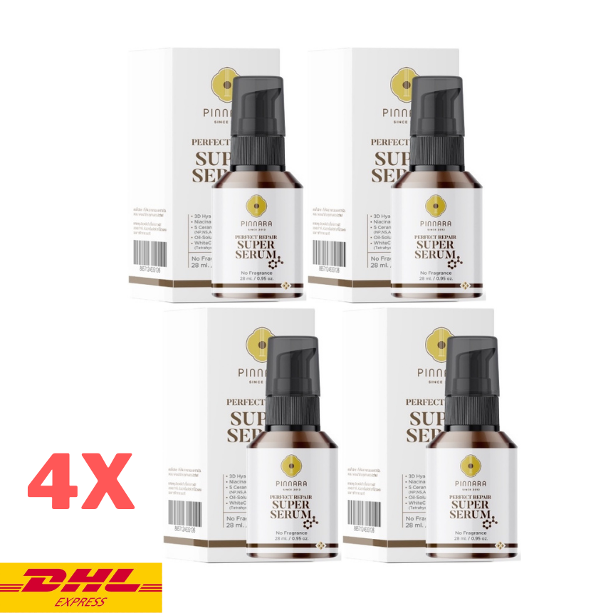 4x Pinnara Super Serum Perfect Repair Bright Skin Reduce Blemishes Dark 0.95oz